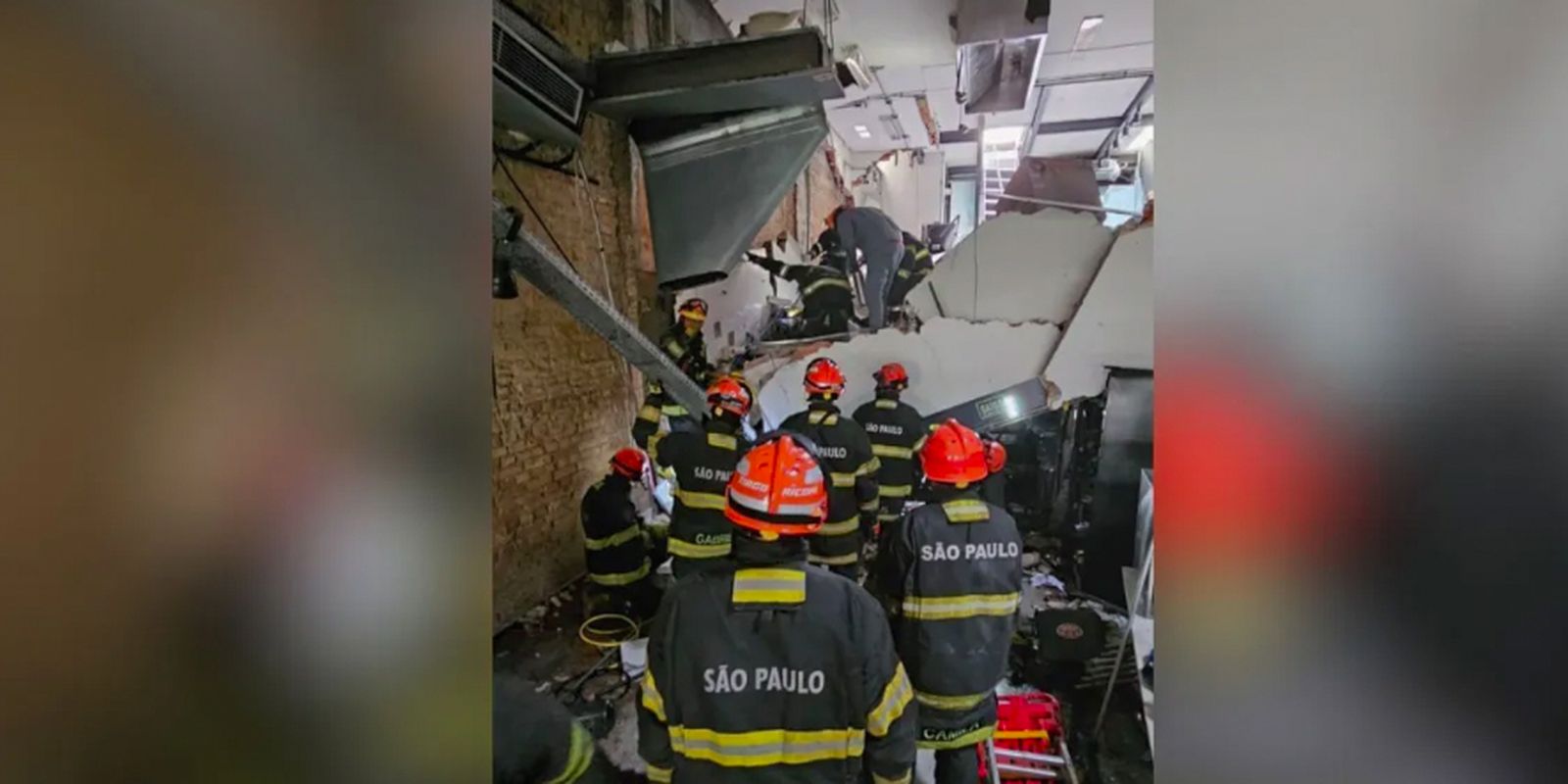 Bombeiros descartam explosão em desabamento que matou uma pessoa em sp