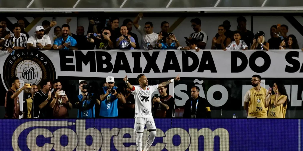 Brasileirão: santos sai do z4 com gol de neymar em vitória
