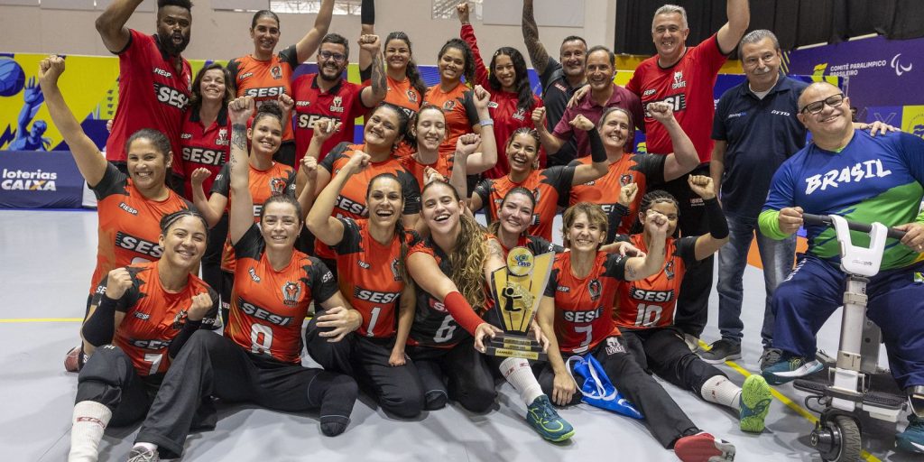 Sesi-sp triunfa e conquista o campeonato brasileiro de vôlei sentado feminino