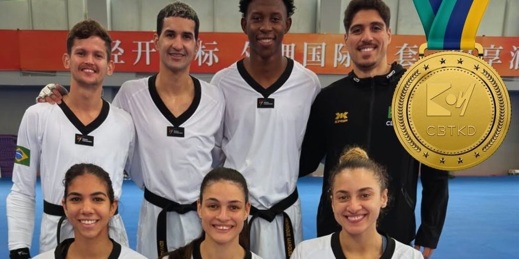 Brasil celebra tricampeonato histórico no mundial de taekwondo por equipes