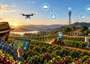 Internet no campo transforma produção e projeta safra recorde de café para 2026