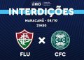 Maracanã tem interdições no trânsito para jogo entre Fluminense e Coritiba