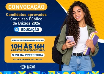 Prefeitura de Búzios convoca aprovados no concurso da educação e define prazos para posse