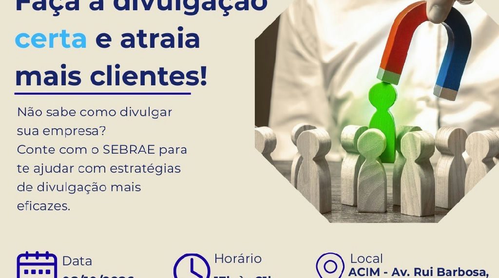 Sebrae realiza oficina gratuita de marketing para empreendedores em Macaé